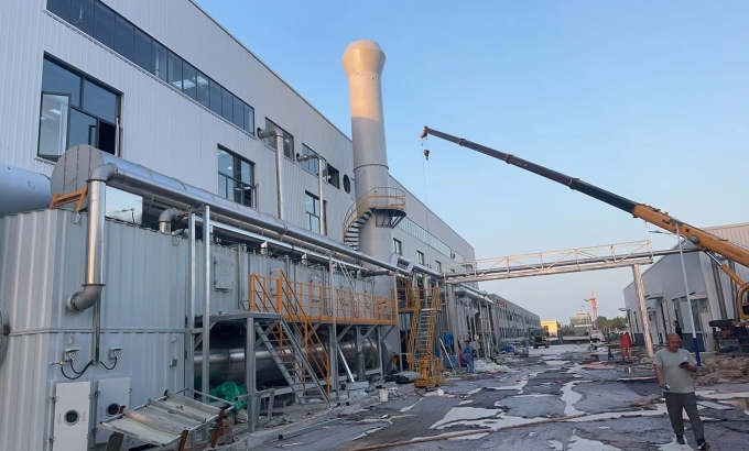 Dự án Bánh xe Zeolite, Than hoạt tính + Lò RTO buồng sơn xe điện – Công ty Năng lượng Mới Geling Sơn Đông