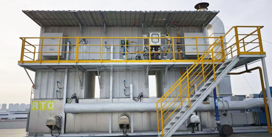 Dự án lò RTO xử lý khí buồng sơn linh kiện ô tô chính xác – Công ty Thuấn Vũ Tinh Công An Huy