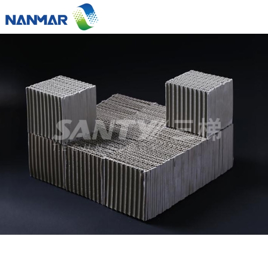Gạch tích nhiệt gốm tổ ong RTO (Honeycomb Ceramic Heat Storage Brick)