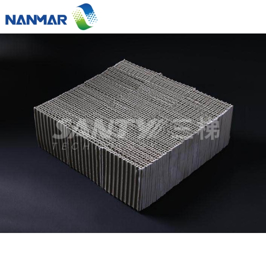 Gạch tích nhiệt gốm tổ ong RTO (Honeycomb Ceramic Heat Storage Brick)